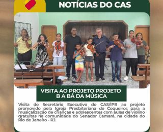 Visita ao Projeto B A Bá da Música