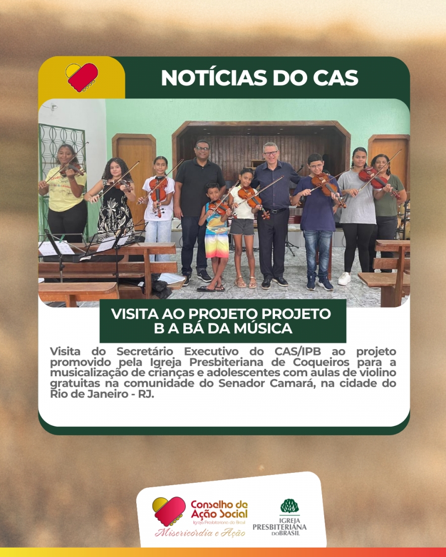 Visita ao Projeto B A Bá da Música