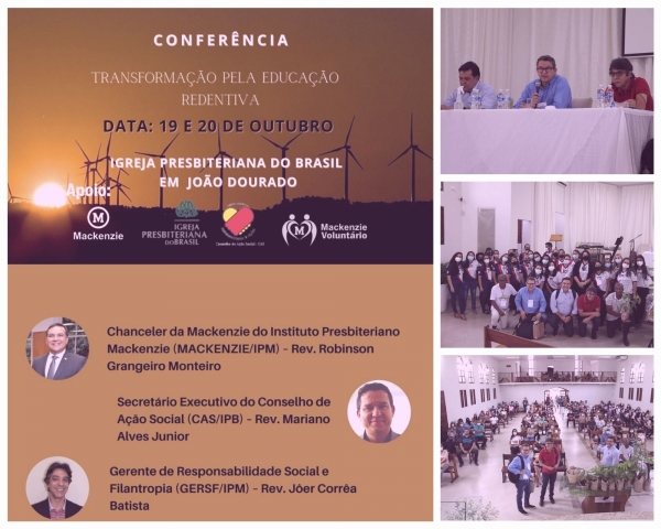 CAS PARTICIPA DA CONFERÊNCIA NA IGREJA PRESBITERIANA DO BRASIL EM JOÃO DOURADO NOS DIAS 19 E 20 DE OUTUBRO