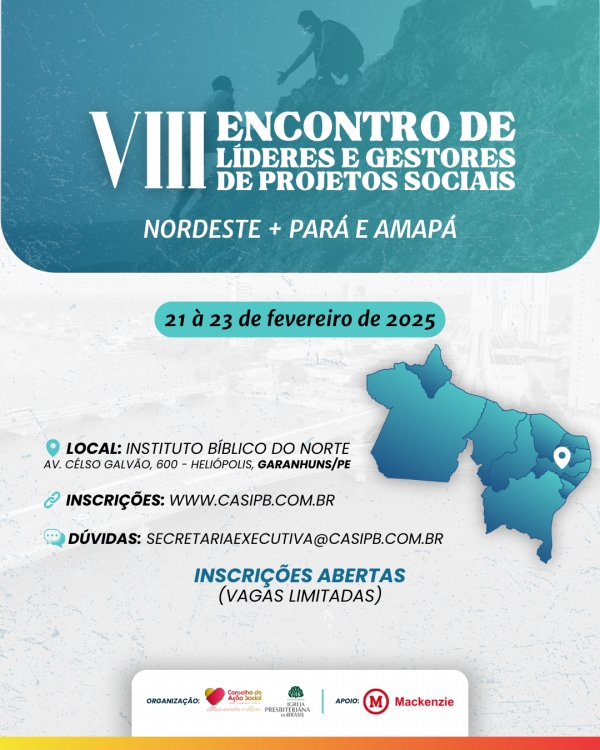 INSCRIÇÃO - ENCONTRO DO CAS 2025 - NORDESTE + PARÁ E AMAPÁ